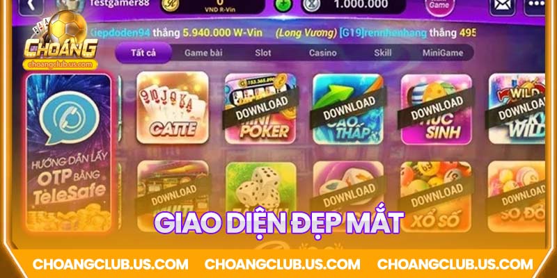 Giao diện thân thiện, đẹp mắt