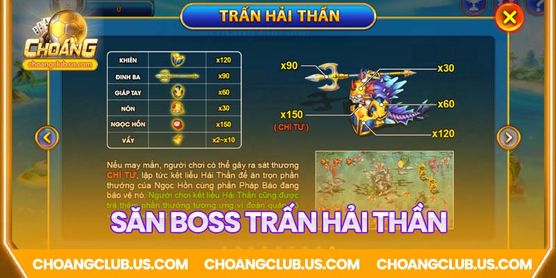 Luật săn Boss Trấn Hải Thần